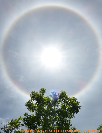 Did you see the halo around the sun today? How does it form and what does  it mean?