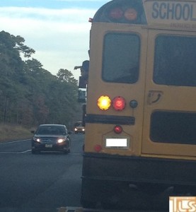 school bus throwing