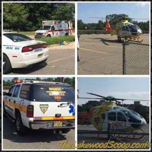 child airlifted after ingesting oil