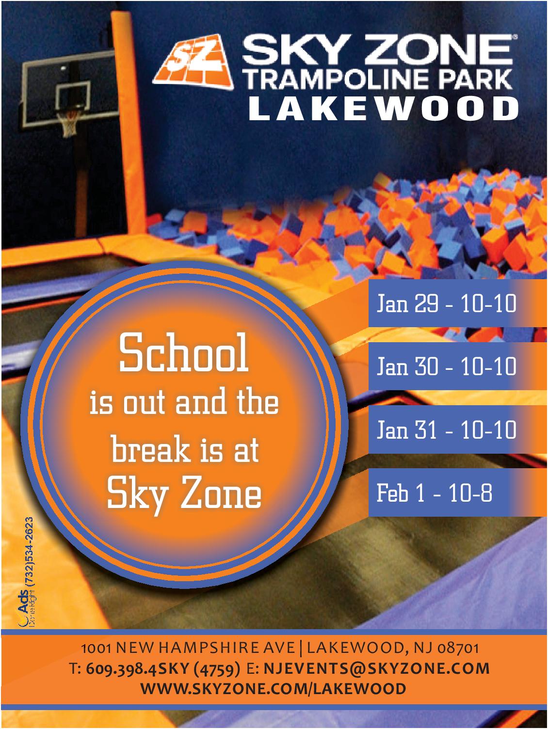 Ad Spend MidWinter Vacation at Sky Zone Lakewood The Lakewood Scoop