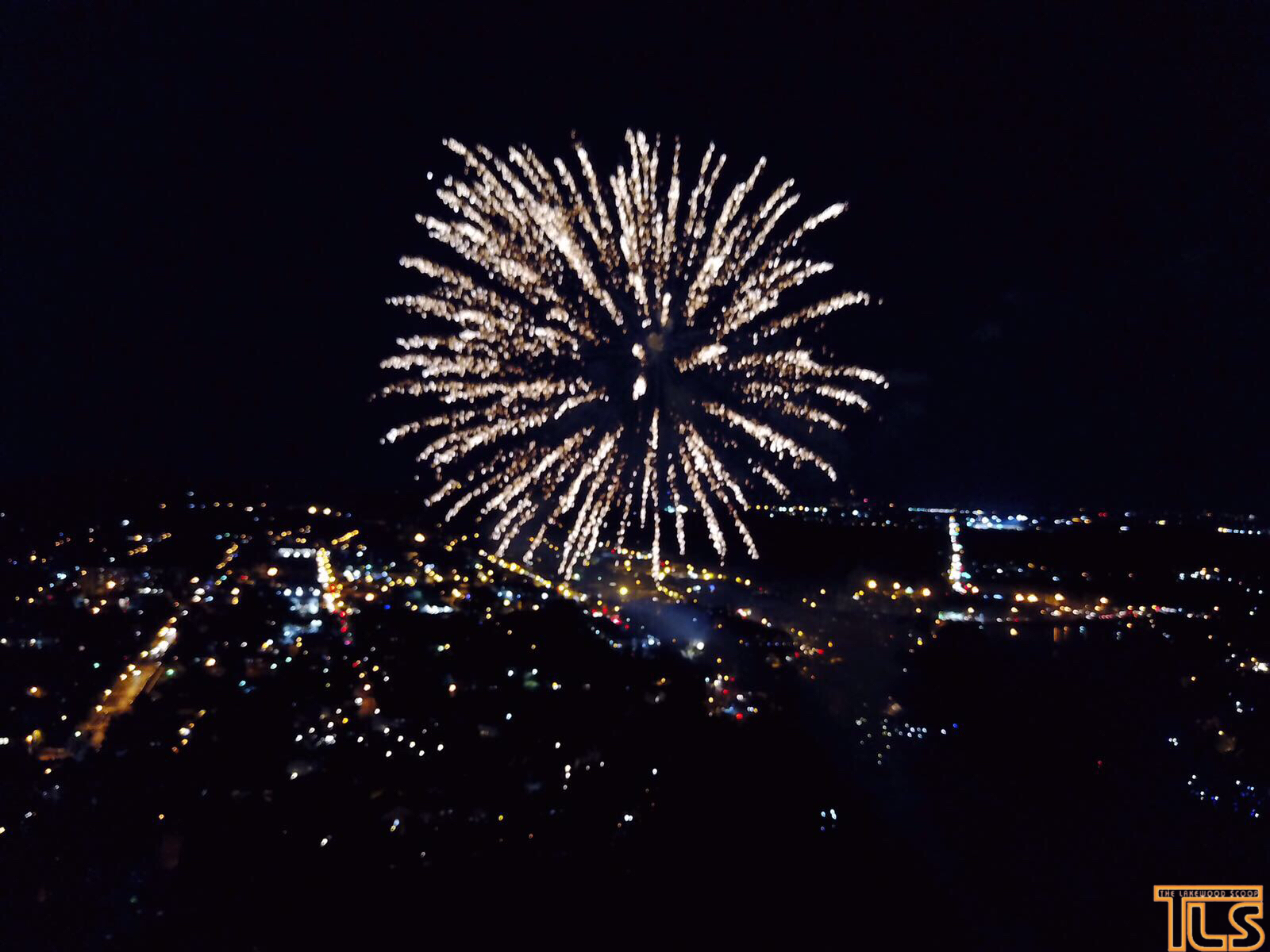 Beautiful Drone Video of the Fireworks event in Lakewood The Lakewood