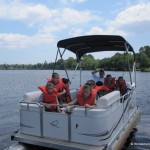 School Children Boating On The Lake pic